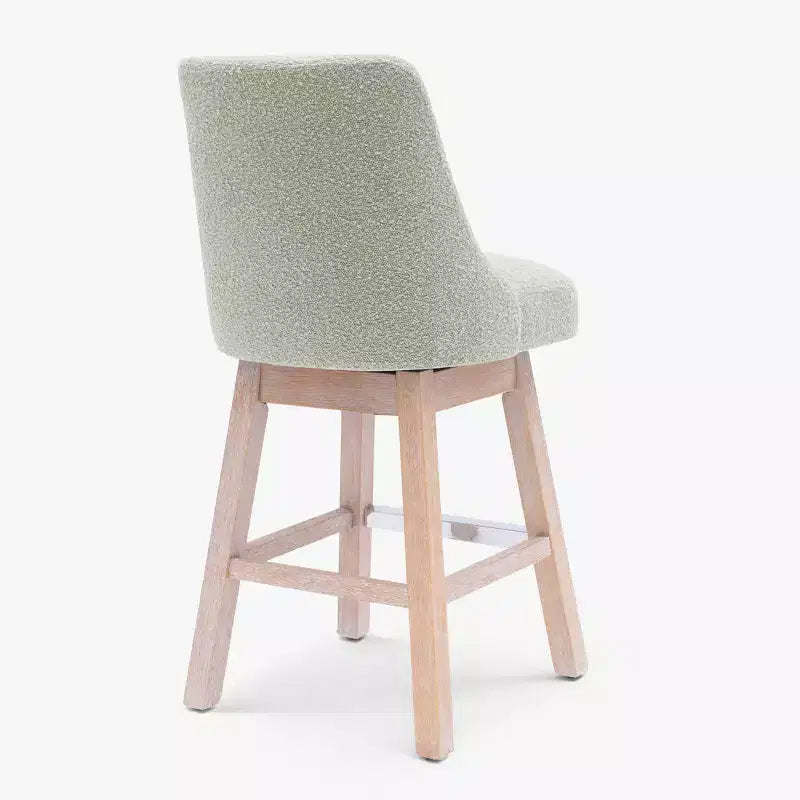 26 Upholstered Swivel Counter Height Bar Stool, Desert Sage