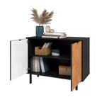 Liam Mid - Century Modern 2 Shelf Accent Cabinet