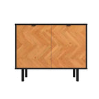 Liam Mid - Century Modern 2 Shelf Accent Cabinet