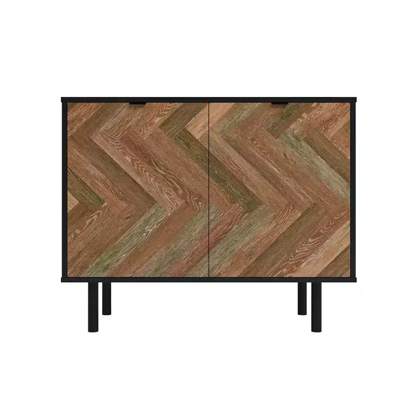 Liam Mid - Century Modern 2 Shelf Accent Cabinet