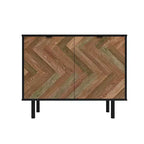 Liam Mid - Century Modern 2 Shelf Accent Cabinet