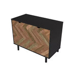 Liam Mid - Century Modern 2 Shelf Accent Cabinet